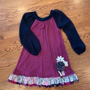 Twilrs & Twigs pink& navy dress/tunic